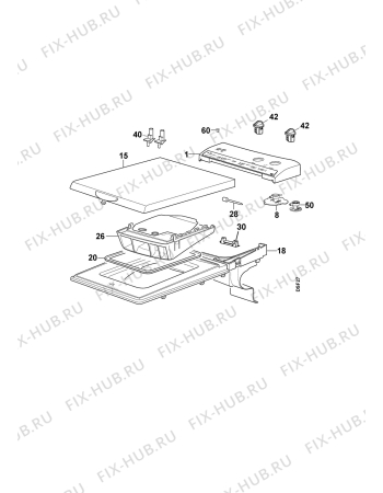 Взрыв-схема стиральной машины Zanussi TL882C - Схема узла Command panel 037